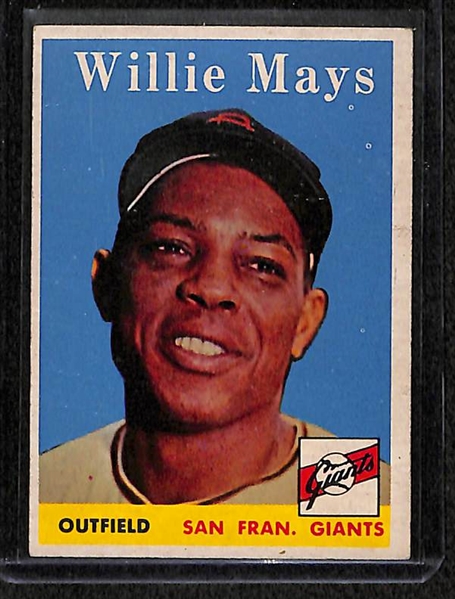 Lot of 5 - 1958 Star Cards w. Willie Mays x2
