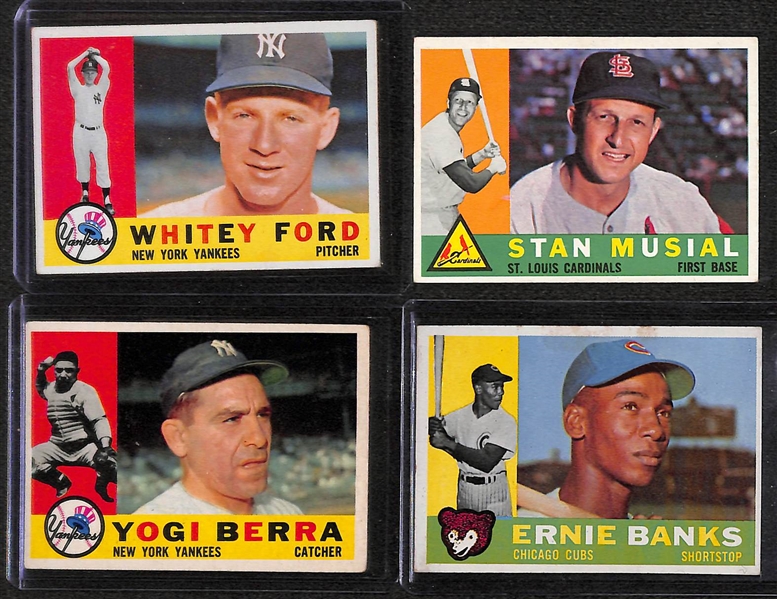 Lot of 12 - 1960 Topps Star Cards w. Stan Musial