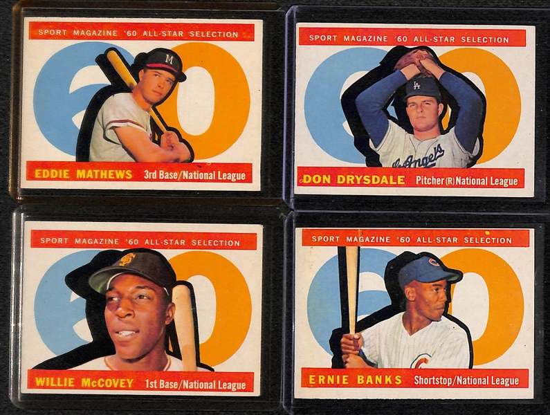 Lot of 12 - 1960 Topps Star Cards w. Stan Musial