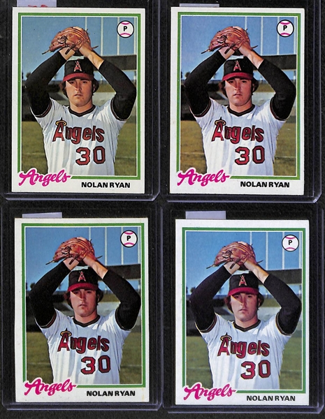 Lot of 52 1970-1978 Topps Baseball Cards w. 1970 Reggie Jackson