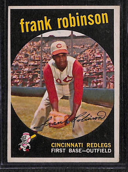 Lot of 150+ Assorted 1959 Topps Baseball Cards w. Frank Robinson