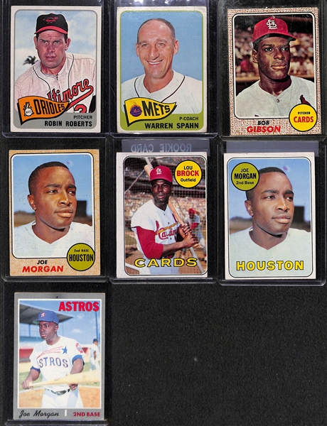 Lot of 275+ Assorted 1965, 1968-1970 Topps Baseball Cards w. 1965 Robin Roberts