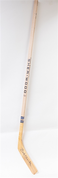 Bobby Clarke Signed Vintage Sherwood Full Size Stick