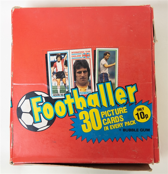 1980-81 Topps Footballer Soccer Unopened Wax Box (Missing 3 Packs), English UK Football, 45 Packs