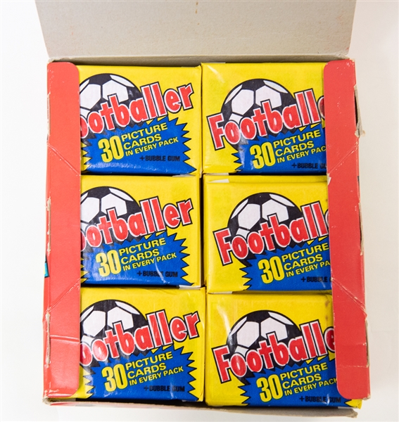 1980-81 Topps Footballer Soccer Unopened Wax Box (Missing 3 Packs), English UK Football, 45 Packs
