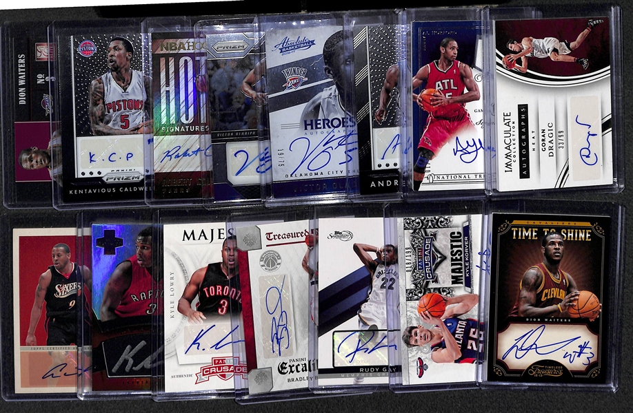 Lot Of 15 Basketball Stars Autograph Cards w. Oladip-Wiggins-Dragic