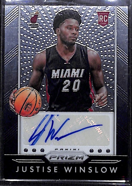 Lot Of 65 Basketball Autograph Cards w. Justise Winslow