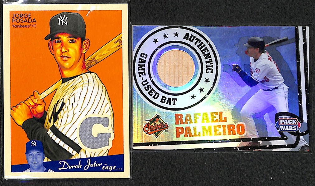Lot Of 116 Baseball Relic Cards w. Cano & Posada