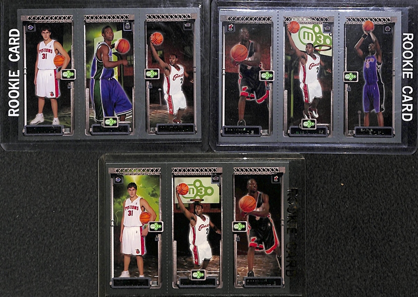 Lot Of 125 LeBron James Assorted Cards w. Rookies