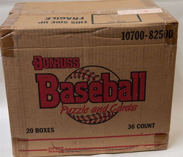 1988 Donruss Baseball Unopened Wax Box Case w/ 20 Boxes per Case
