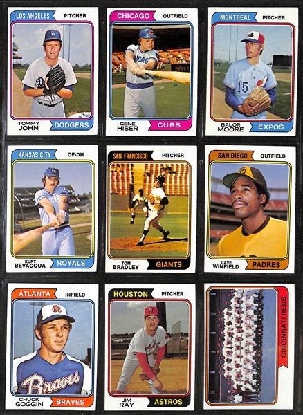 1974 Topps Baseball Complete Set w. Winfield RC