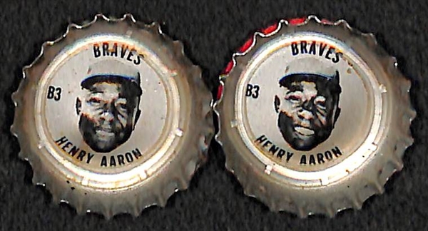 Lot of 18 - 1967-68 Baseball Coke Caps w. Mays, Aaron, & More Stars