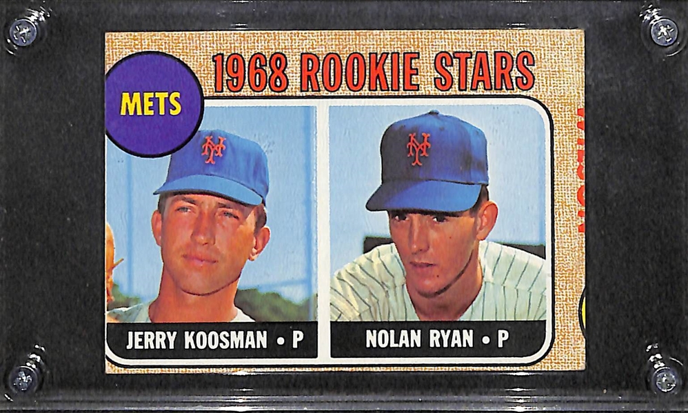 1968 Topps Nolan Ryan Rookie Card (Rare Miscut) #177
