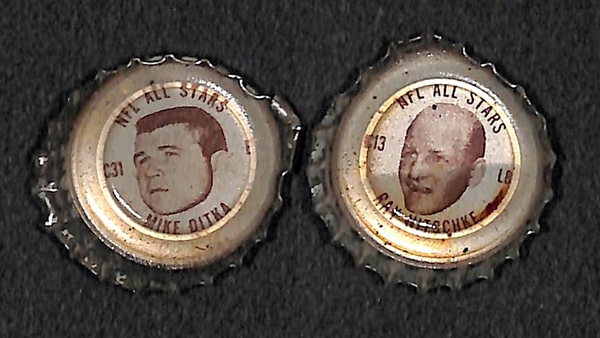 Lot of 55 - 1965 Coke Caps w. Don Meredith