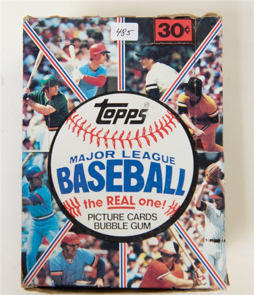 1981 Topps Baseball Sealed Wax Box