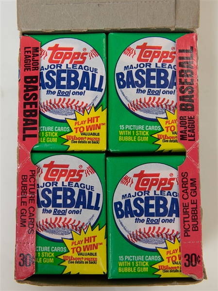 1981 Topps Baseball Sealed Wax Box