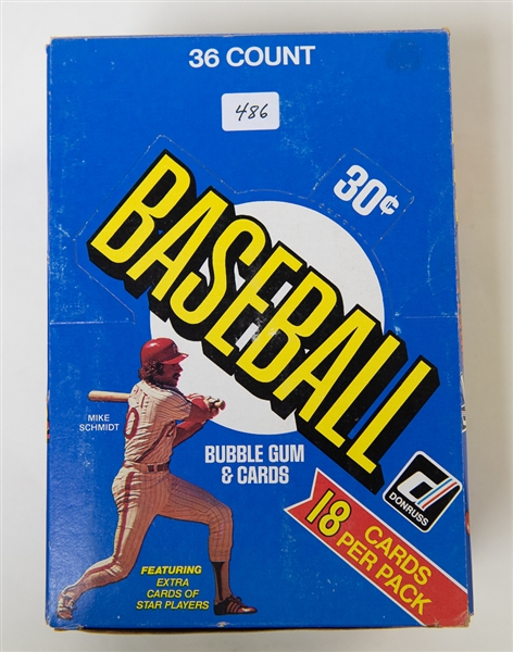 1981 Donruss Baseball Sealed Wax Box