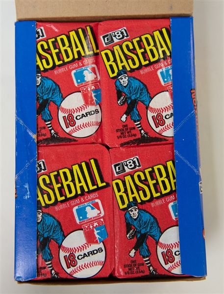 1981 Donruss Baseball Sealed Wax Box