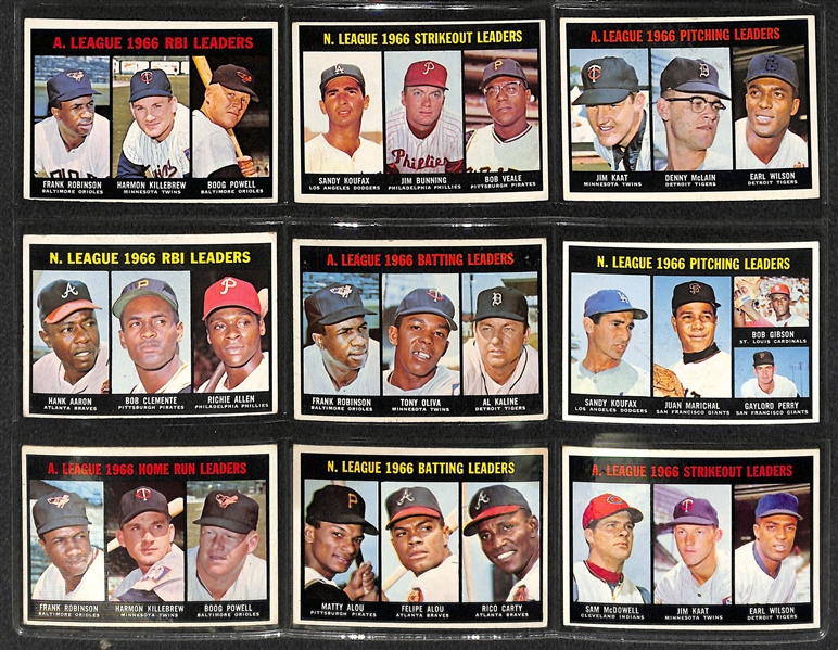 1967 Topps Baseball Near Complete Set of 607 Cards - Missing Only Seaver RC & Robinson