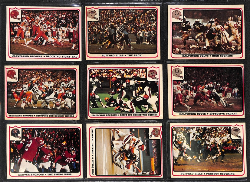 Lot of 3 Football In Action Sets - 1976, 1978, 1979
