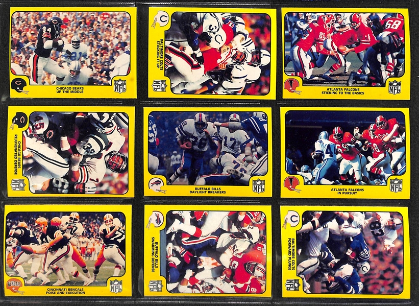 Lot of 3 Football In Action Sets - 1976, 1978, 1979