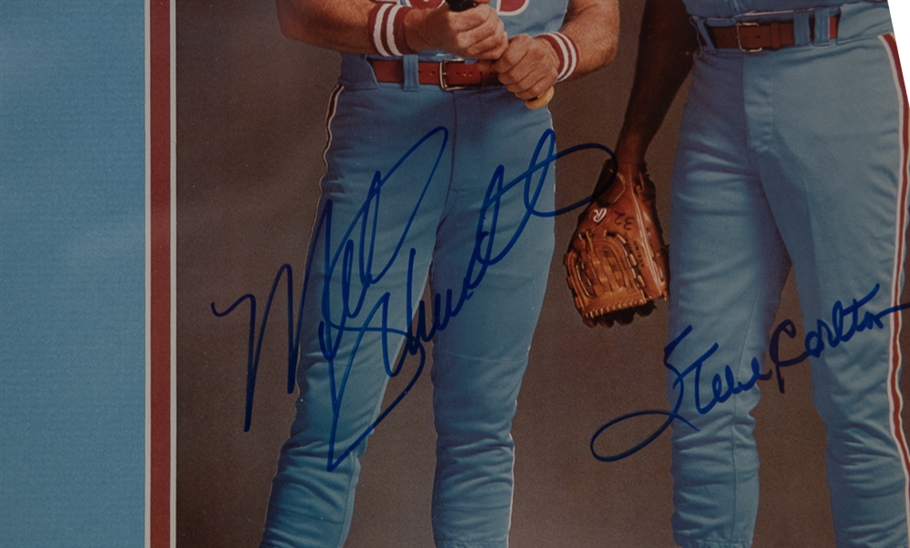 Mike Schmidt & Steve Carlton Signed Framed Photo - JSA