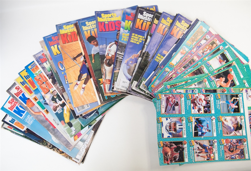 Huge Collection of Sports Illustrated for Kids Magazines and Uncut Sheets (w/ Michael Jordan)