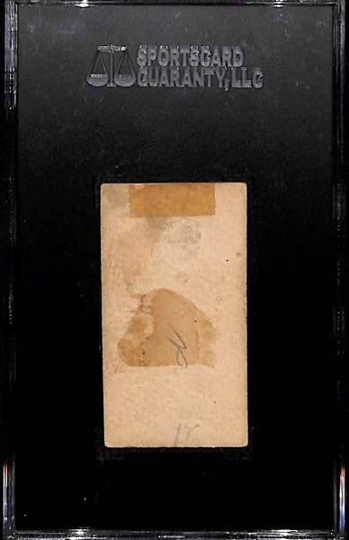 1887 Old Judge Cigarettes N172 John Reilly Card SGC 1.5