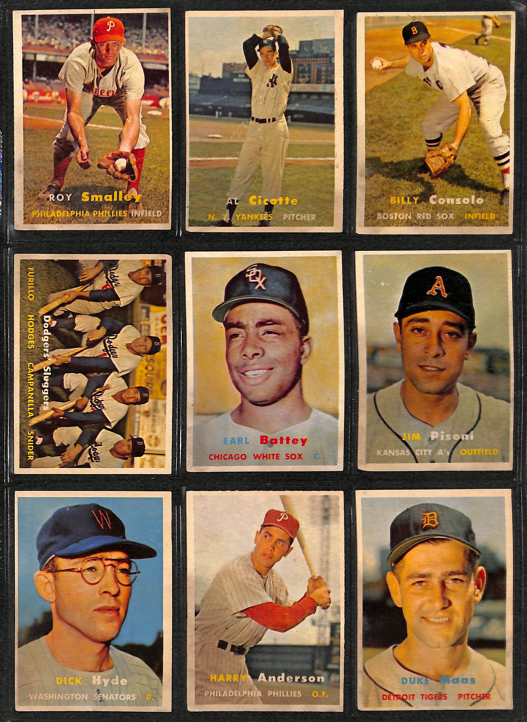 Lot Detail - 1957 Topps Baseball Card Complete Set w/ (9) PSA Graded ...