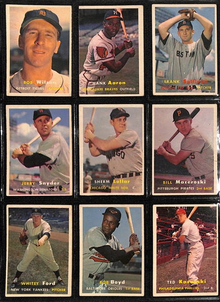 1957 Topps Baseball Partial Card Set