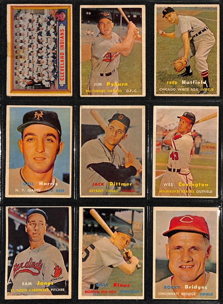 1957 Topps Baseball Partial Card Set