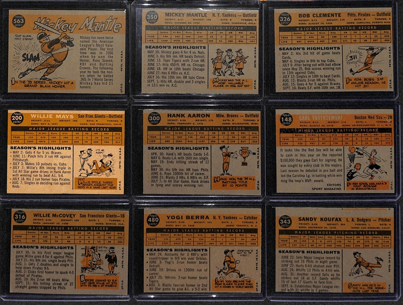 1960 Topps Baseball Complete Set - Cards Appear Fresh From the Pack