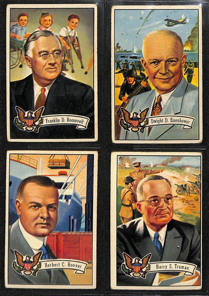 1956 Topps Presidents Near Complete Set (Missing One Card)