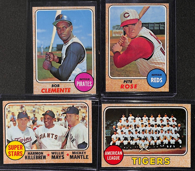 1968 Topps Baseball Complete Set (Inc. Mays BVG 8.5, Mantle BVG 7.5, Ryan RC BVG 6.5) - Fresh From the Pack Condition