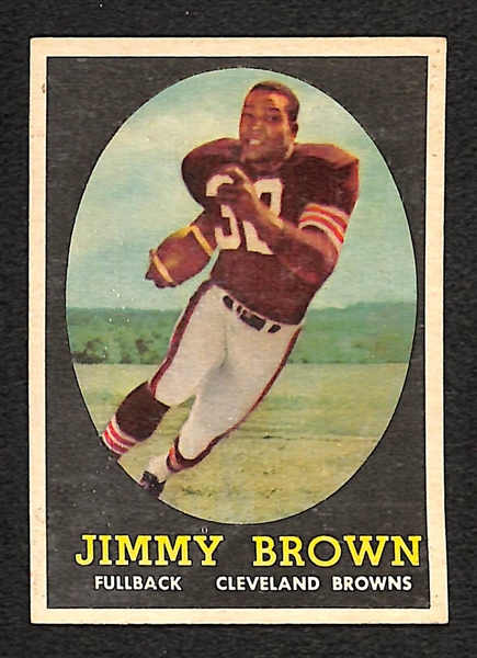1958 Topps Jim Brown Rookie Card