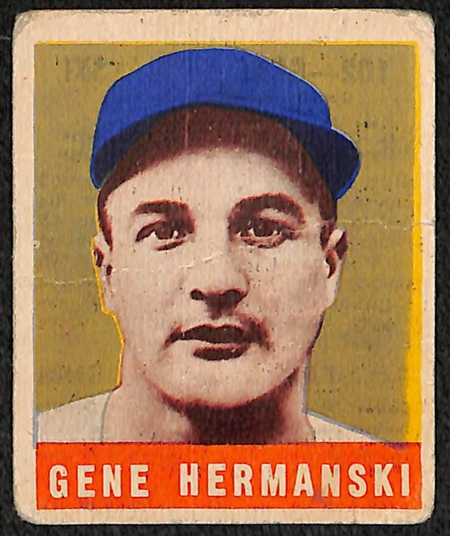 Lot of 2 - 1949 Leaf Baseball Cards - Ralph Kiner & Gene Hermanski