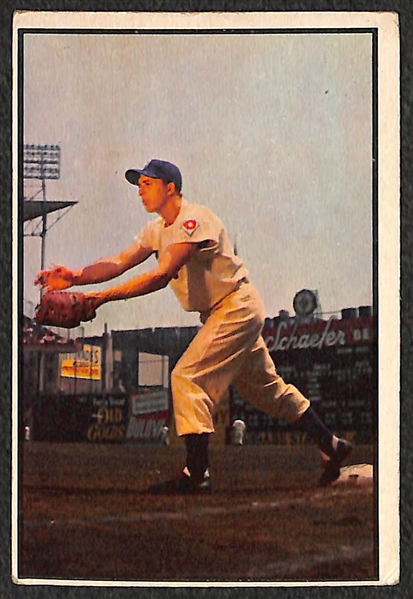 Lot of 2 - 1953 Bowman Baseball Cards - Roy Campanella & Gil Hodges