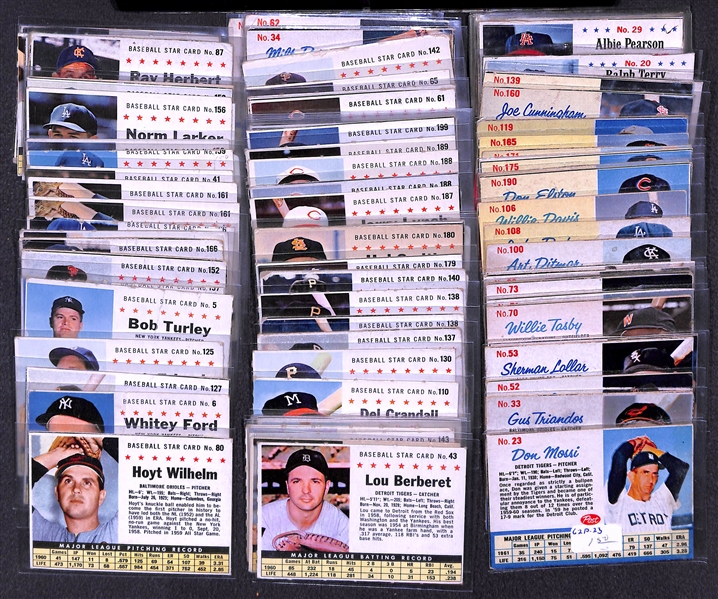 Lot of 89 1961-1963 Post Cereal Baseball Cards w. 1963 Early Wynn