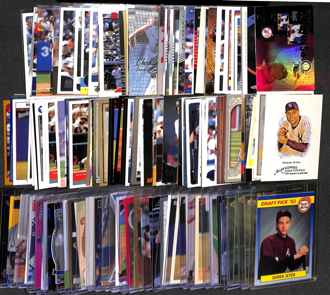 Lot of Over (150) Derek Jeter Cards - Including Rookies, Inserts, and Short Print Cards!