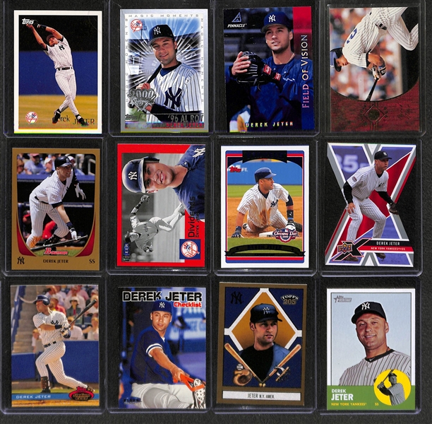Lot of Over (150) Derek Jeter Cards - Including Rookies, Inserts, and Short Print Cards!