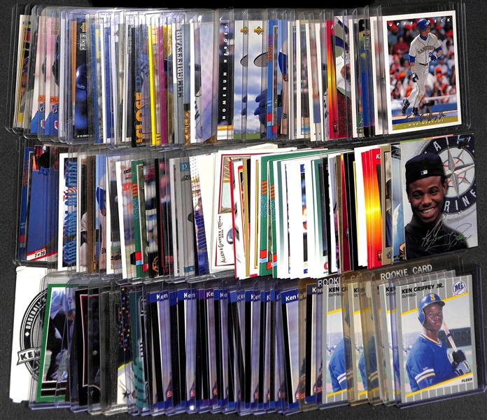 Lot of Over (140) Ken Griffey Jr. Cards w/ (20) Rookies and Various Inserts!