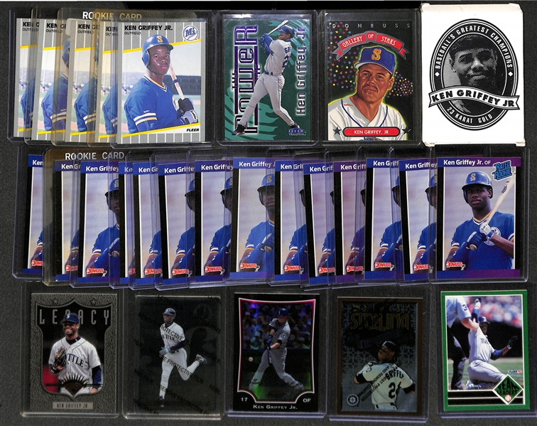 Lot of Over (140) Ken Griffey Jr. Cards w/ (20) Rookies and Various Inserts!