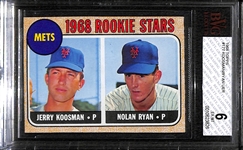 1968 Topps Nolan Ryan Rookie Card - BVG 6