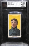 1909-11 T206 Addie Joss - Portrait - Sweet Caporal Back - Factory 30 - BVG 2.5