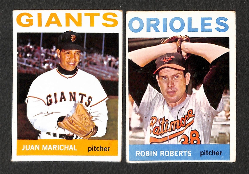 Lot of 200 Different 1964 Topps Baseball Cards w. Duke Snider