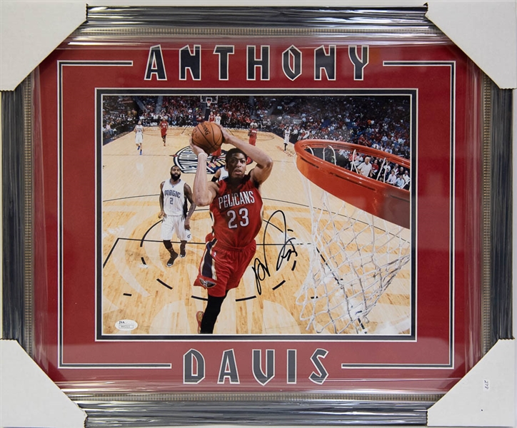 Anthony Davis Autographed Framed Display - JSA