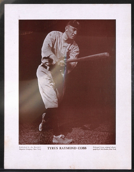 1941 M114 Ty Cobb Baseball Magazine Player Poster