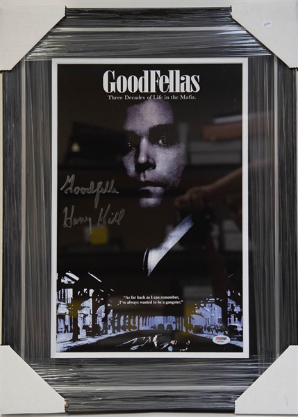 Henry Hill GoodFellas Autographed Framed Display - PSA/DNA