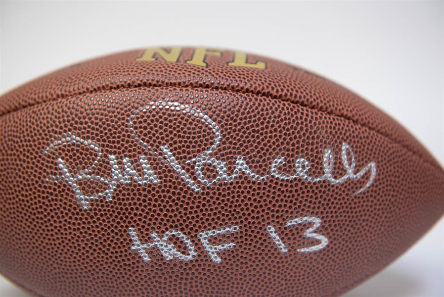 Bill Parcells Autographed Wilson Football - JSA