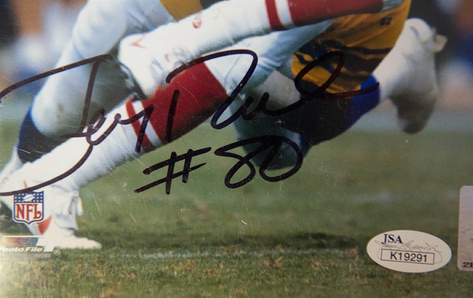 Jerry Rice Autographed 8 x 10 Photo - JSA